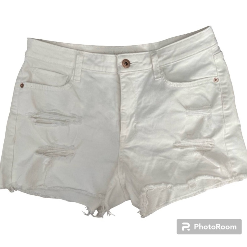 Arizona white denim distressed shorts size 7